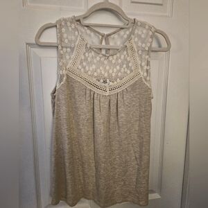 Loveapella Flowy Lace Top, Size Large